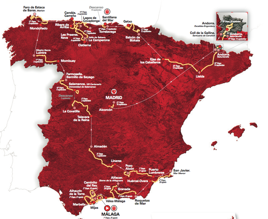 The Official Route of La Vuelta 2018 Announced – Pedal Magazine